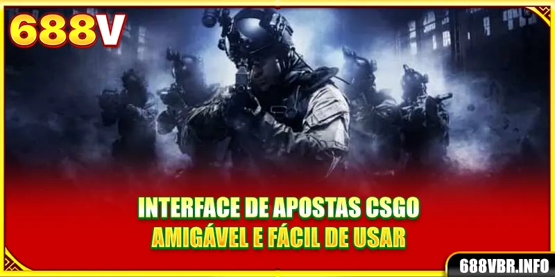 Interface de apostas CSGO amigável e fácil de usar