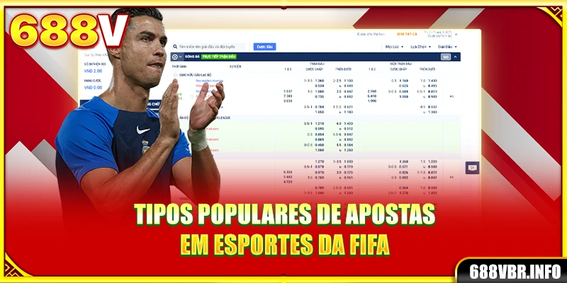 Tipos populares de apostas em eSportes da FIFA
