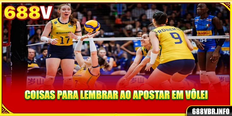 Coisas para lembrar ao apostar em vôlei