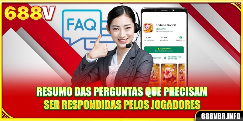 Resumo das perguntas que precisam ser respondidas pelos jogadores